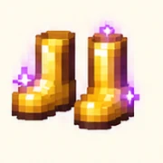 Gold boots